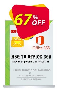 Coupon code eSoftTools MSG to Office365 Converter - Personal License