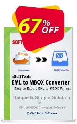 eSoftTools EML to MBOX Converter Coupon discount Coupon code eSoftTools EML to MBOX Converter - Personal License - eSoftTools EML to MBOX Converter - Personal License offer from eSoftTools Software