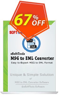 67% OFF eSoftTools MSG to EML Converter Coupon code