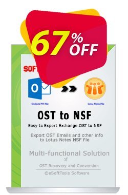 67% OFF eSoftTools OST to NSF Converter Coupon code