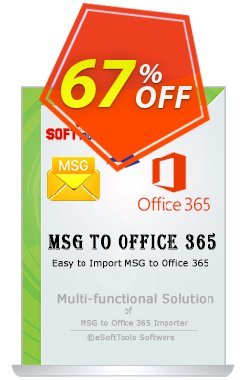 67% OFF eSoftTools MSG to Office365 Converter - Technician License Coupon code