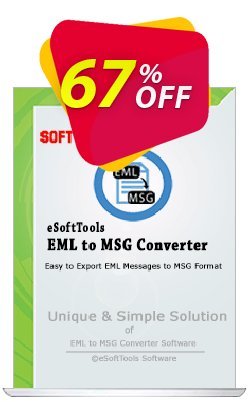 eSoftTools EML to MSG Converter - Corporate License Coupon discount Coupon code eSoftTools EML to MSG Converter - Corporate License - eSoftTools EML to MSG Converter - Corporate License offer from eSoftTools Software