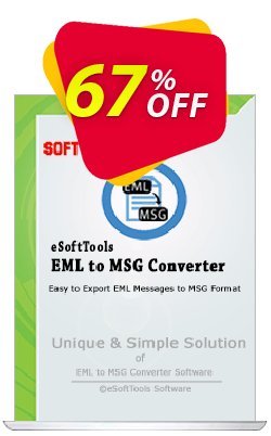 Coupon code eSoftTools EML to MSG Converter - Enterprise License