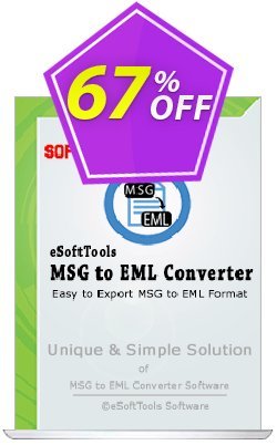 eSoftTools MSG to EML Converter - Technician License Coupon discount Coupon code eSoftTools MSG to EML Converter - Technician License - eSoftTools MSG to EML Converter - Technician License offer from eSoftTools Software