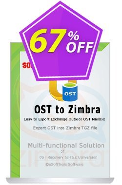 67% OFF eSoftTools OST to Zimbra Converter - Corporate License Coupon code