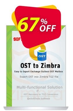 67% OFF eSoftTools OST to Zimbra Converter - Enterprise License Coupon code