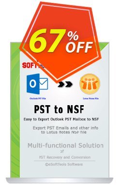 67% OFF eSoftTools PST to NSF Converter - Corporate License Coupon code