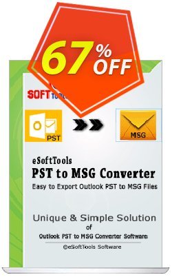 Coupon code eSoftTools PST to MSG Converter - Corporate License