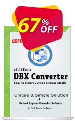 Coupon code eSoftTools DBX Converter - Technician License