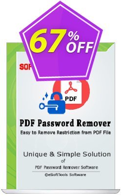 eSoftTools PDF Password Remover - Corporate License Coupon discount Coupon code eSoftTools PDF Password Remover - Corporate License - eSoftTools PDF Password Remover - Corporate License offer from eSoftTools Software