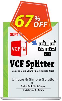 67% OFF eSoftTools vCard Splitter - Enterprise License Coupon code