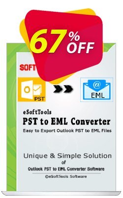 67% OFF eSoftTools PST to EML Converter - Corporate License Coupon code