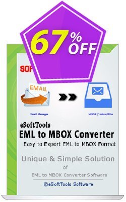 eSoftTools EML to MBOX Converter - Corporate License Coupon discount Coupon code eSoftTools EML to MBOX Converter - Corporate License - eSoftTools EML to MBOX Converter - Corporate License offer from eSoftTools Software