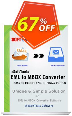 eSoftTools EML to MBOX Converter - Technician License Coupon, discount Coupon code eSoftTools EML to MBOX Converter - Technician License. Promotion: eSoftTools EML to MBOX Converter - Technician License offer from eSoftTools Software