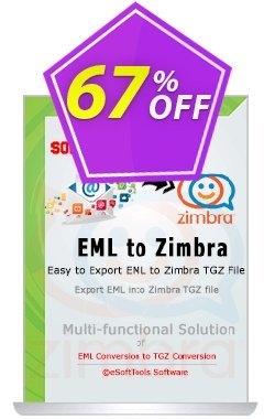 Coupon code eSoftTools EML to Zimbra Converter - Corporate License