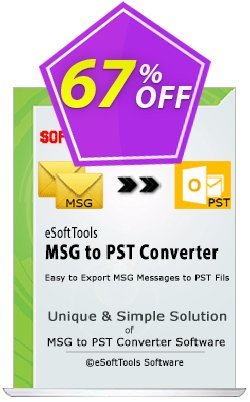 Coupon code eSoftTools MSG to PST Converter - Corporate License