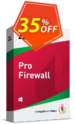 35% OFF ZoneAlarm Pro Firewall - 10 PCs License Coupon code