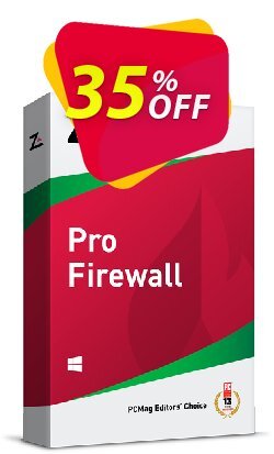 35% OFF ZoneAlarm Pro Firewall - 3 PCs License Coupon code