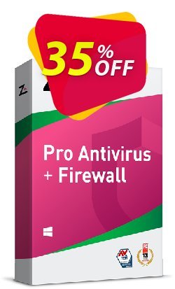 35% OFF ZoneAlarm Pro Antivirus + Firewall - 50 PCs License  Coupon code