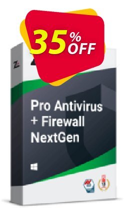 35% OFF ZoneAlarm Pro Antivirus + Firewall - 50 PCs License  Coupon code