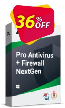 36% OFF ZoneAlarm Pro Antivirus + Firewall - 5 PCs License Coupon code