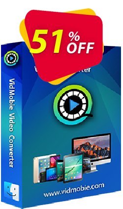 VidMobie Video Converter for Mac - Lifetime License  Coupon discount Coupon code VidMobie Video Converter for Mac (Lifetime License) - VidMobie Video Converter for Mac (Lifetime License) offer from VidMobie Software