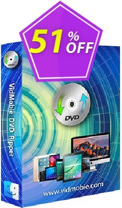 Coupon code VidMobie DVD Ripper for Mac (1 Year Subscription)