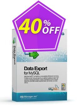 Coupon code EMS Data Export for MySQL (Business) + 1 Year Maintenance