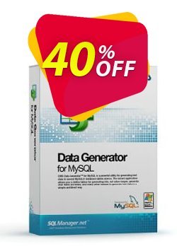 EMS Data Generator for MySQL - Business + 1 Year Maintenance Coupon discount Coupon code EMS Data Generator for MySQL (Business) + 1 Year Maintenance. Promotion: EMS Data Generator for MySQL (Business) + 1 Year Maintenance Exclusive offer for iVoicesoft