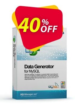 40% OFF EMS Data Generator for MySQL - Business + 1 Year Maintenance Coupon code