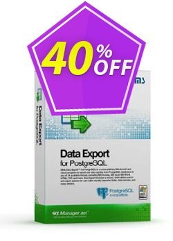 40% OFF EMS Data Export for PostgreSQL - Business + 1 Year Maintenance Coupon code