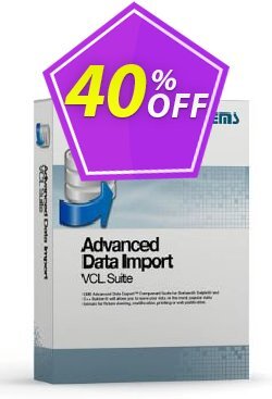 40% OFF EMS Advanced Data Import VCL Suite - with sources + 1 Year Maintenance Coupon code