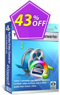 43% OFF 4Videosoft YouTube Video Converter Coupon code