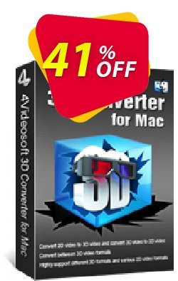 4Videosoft 3D Converter for Mac Coupon, discount 4Videosoft 3D Converter for Mac exclusive discount code 2022. Promotion: 