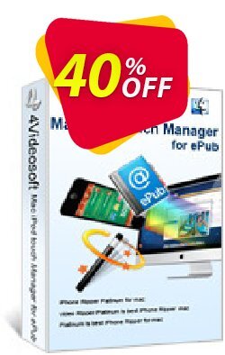 4Videosoft Mac iPod touch Manager for ePub amazing discounts code 2024