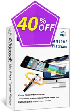 40% OFF 4Videosoft Mac iPhone Transfer Platinum Coupon code