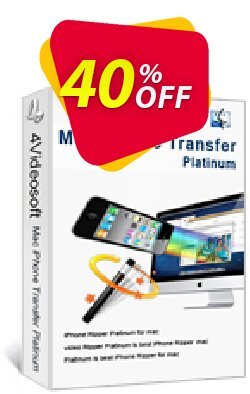 40% OFF 4Videosoft Mac iPhone Transfer Platinum Coupon code