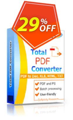 29% OFF Coolutils Total PDF Converter - Commercial License  Coupon code