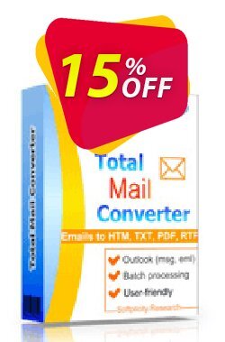 15% OFF Coolutils Total Mail Converter - Site License  Coupon code