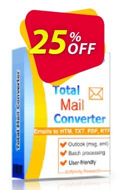 25% OFF Coolutils Total Mail Converter - Commercial License  Coupon code