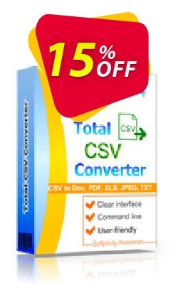 15% OFF Coolutils Total CSV Converter Coupon code