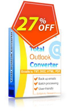 27% OFF Coolutils Total Outlook Converter - Commercial License  Coupon code