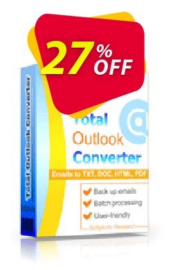 27% OFF Coolutils Total Outlook Converter - Site License  Coupon code