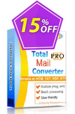 15% OFF Coolutils Total Mail Converter Pro (Site License), verified