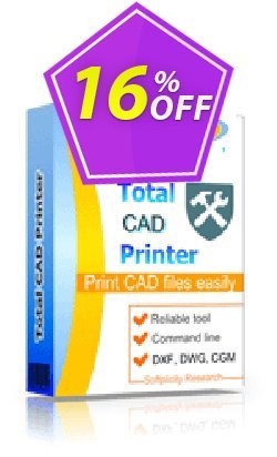 16% OFF Coolutils Total CAD Printer Coupon code
