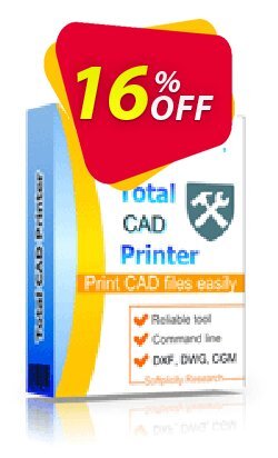 16% OFF Coolutils Total CAD Printer Coupon code