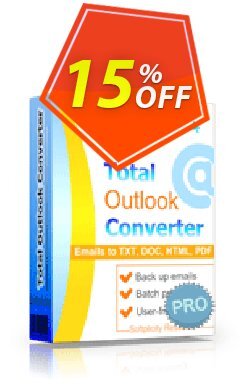 15% OFF Coolutils Total Outlook Converter Pro - Server License  Coupon code