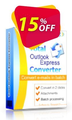 15% OFF Coolutils Total Outlook Express Converter (Commercial License), verified