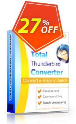 27% OFF Coolutils Total Thunderbird Converter - Commercial License  Coupon code