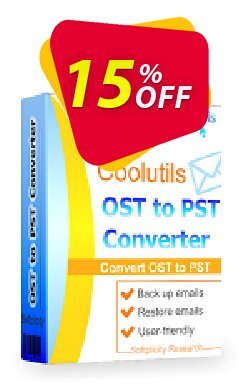 15% OFF Coolutils OST to PST Converter - Site License  Coupon code